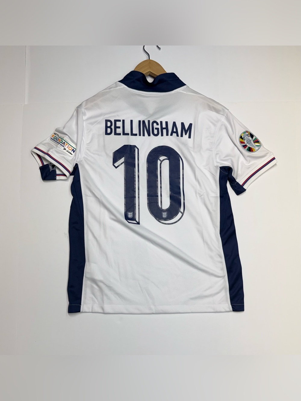 Nike ENGLAND 2024 EURO FOOTBALL JERSEY CDO699-100 #10 BELLINGHAM Men’s M NWT